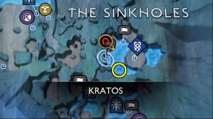9 - God of War Ragnarok: The Sinkholes, Vanaheim - secrets, collectibles - Vanaheim - God of War Ragnarok Guide