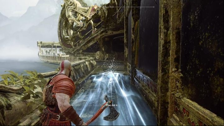 Go to the lower level of the shrine and wait for the witch to create the ghost bridge - God of War: A Realm Beyond - Walkthrough - Walkthrough - God of War Guide