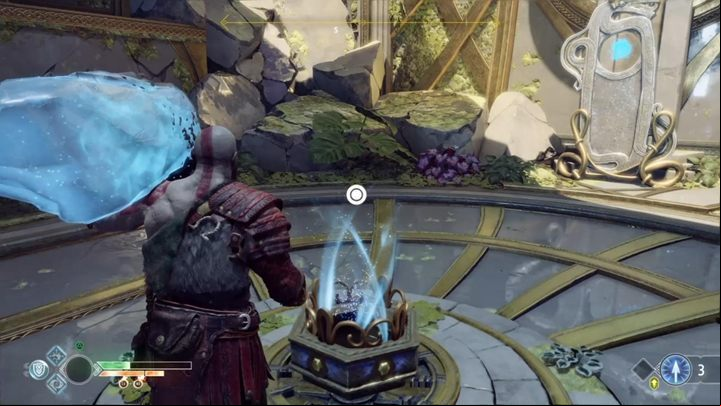 Important: Although the game doesnt count it, you can also obtain a third marker - in the place where you dropped down the crystal (near the last legendary chest) - God of War: Alfheim - all collectibles, list - Main locations - God of War Guide