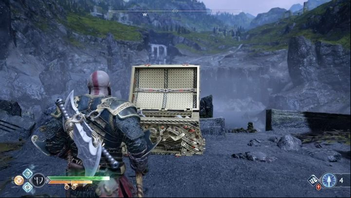 Commentary: The chest is quite easy to reach - keep climbing up - God of War: Light Elf outpost - all collectibles list - Shores of Nine - God of War Guide