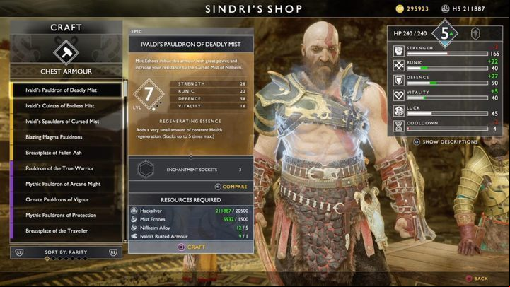 1 - God of War: Where to get better equipment? - Characters development - God of War Guide