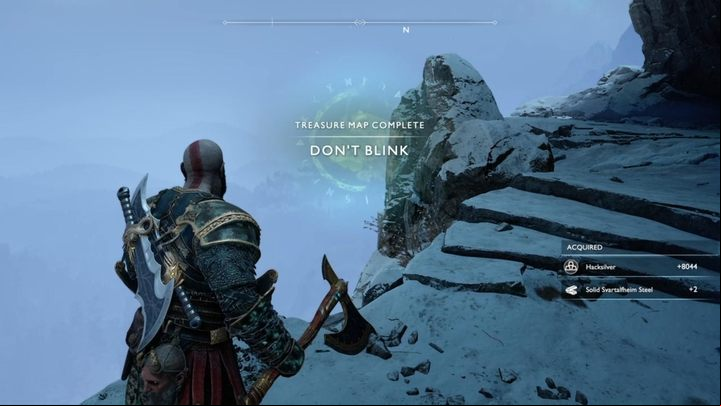 By digging up treasures you will gain a dozen of hacksilver. - God of War: How to gain a lot of XP & hacksilver quickly? - Characters development - God of War Guide