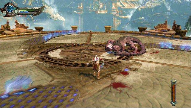 Crippled beast wont fly and remain ive - Fight with the Manticore - Chapter 9: Ice Caverns - God of War: Ascension - Game Guide and Walkthrough