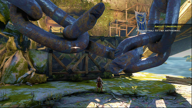 After a right open chests and approach the big chain - Centaurs and the Foot of Apollo - Chapter 19: The Foot of Apollo - God of War: Ascension - Game Guide and Walkthrough