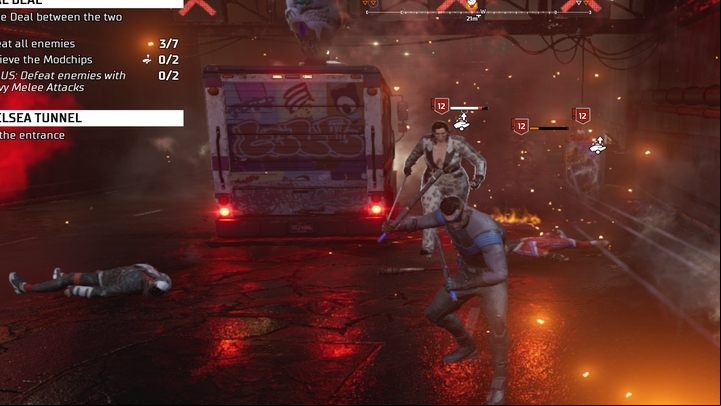 After completing the puzzle, immediately go to the Chelsea Tunnel and eliminate the enemies - Gotham Knights: In the Shadows - walkthrough - Chapter 3 - Gotham Knights Guide, Walkthrough