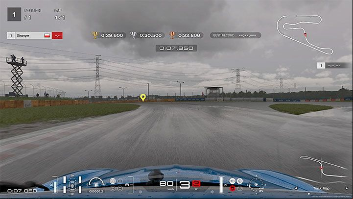 The camera on the front hood also appears to be mounted higher, as if on the roof of the vehicle - Gran Turismo 7: Selecting the optimal camera mode - Basics - Gran Turismo 7 Guide