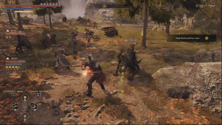 The scouts, in turn, will send you to learn whats going on in the donei egsregaw camp - GreedFall: Attack on Hikmet - walkthrough - A New Threat - GreedFall Guide