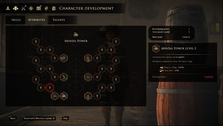 Increases spell power - GreedFall: Attributes - Basics - GreedFall Guide