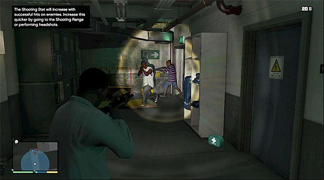Watch out for the two enemies that will cut through the door in the location shown in the screenshot - GTA 5: The Long Stretch walkthrough - Main missions - GTA 5 Guide