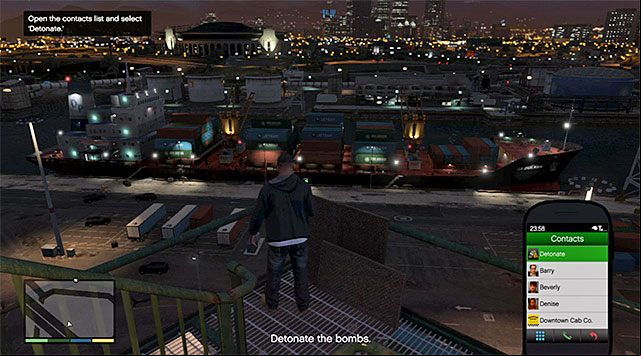 Detonate the charges remotely - GTA 5: The Merryweather Heist, Freighter variant walkthrough - Main missions - GTA 5 Guide