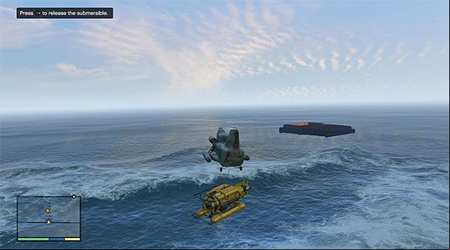 The spot of releasing the sub - GTA 5: The Merryweather Heist, Offshore variant walkthrough - Main missions - GTA 5 Guide