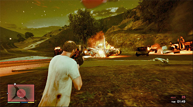 Tank can be destroyed only after several hits from grenade launcher - GTA 5: Rampage Four - Strangers and Freaks missions - GTA 5 Guide