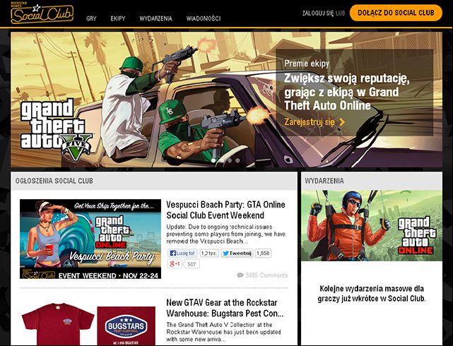The main site of Rockstar Games Social Club - GTA Online: Crews - Basics - GTA 5 Guide