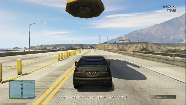 Drive the car under the magnet directly - GTA Online: Heist 1: Fleeca Job - Heists (DLC) - GTA 5 Guide