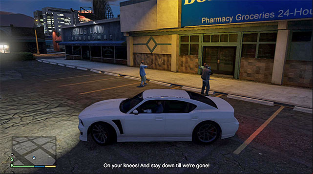 You can help the robbers, leave them to their fate or kill them - GTA 5: Getaway driver - Random events - GTA 5 Guide