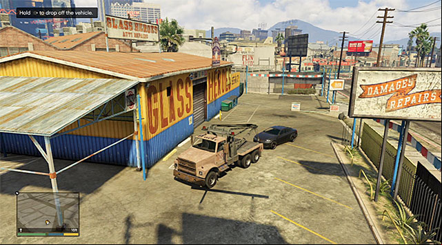 Leave the car next to the car garage building - GTA 5: Pulling Favors Again - Strangers and Freaks missions - GTA 5 Guide
