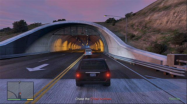 The moment when you start your chase after the ONeil brothers - GTA 5: Predator walkthrough - Main missions - GTA 5 Guide
