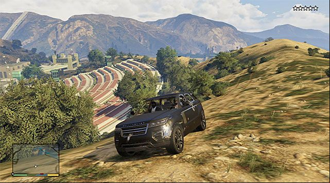 You can lose the police pursuit e.g. by driving around the wilderness - GTA 5: The Big Score 2, the Obvious variant walkthrough - Main missions - GTA 5 Guide