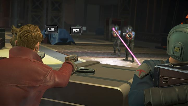 Soon, a mysterious group of mercenaries will approach your location and attempt to get a hold of the artifact youve taken off Thanos by force - Handing the body over to Nova Corps | Episode 1 - Tangled Up in Blue - Episode 1 - Tangled Up in Blue - Marvels Guardians of the Galaxy: The Telltale Series Game Guide
