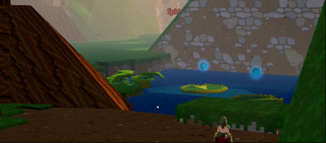 The third and fourth bauble after checkpoint # 2 - Checkpoint 1-2 - World 1 - Zone 2 (Dark Woods) - Guild Wars 2: Super Adventure Box - Game Guide and Walkthrough