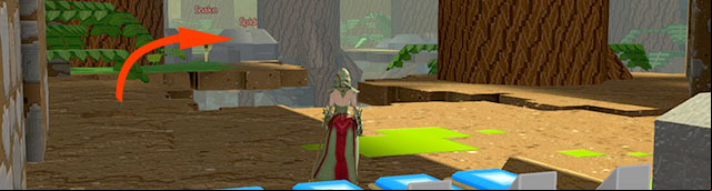 Jump from rock on root below - Shortcut and go back: Checkpoint 4-3 - World 1 - Zone 2 (Dark Woods) - Guild Wars 2: Super Adventure Box - Game Guide and Walkthrough