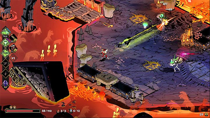 With the Adamant Rail, you will attack enemies only in ranged combat - Hades: Adamant Rail - In-game weapons - Hades Guide