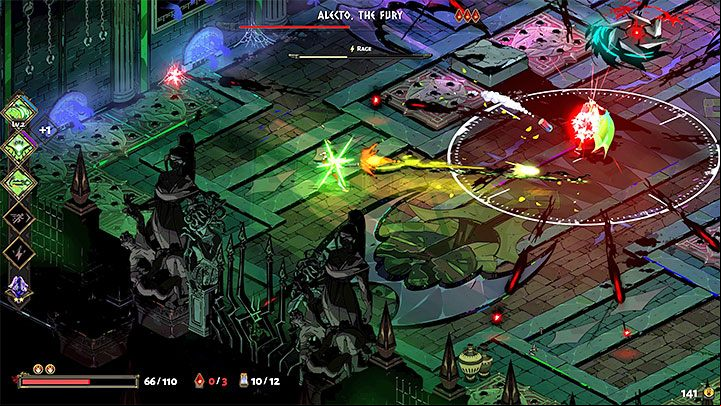 The basic attack of the Adamant Rail is a heavy fire - Hades: Adamant Rail - In-game weapons - Hades Guide
