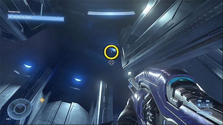 In the next area, deal with the opponents, but don't go any further - Halo Infinite: Cowbell, 2nd skull (Foundation) - where to find? - Skulls - Halo Infinite Guide