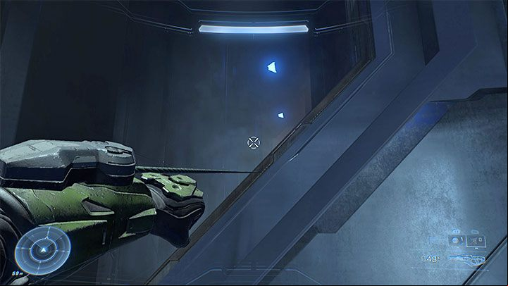 Use the Rope Launcher on the pillars to climb them to the top - Halo Infinite: Cowbell, 2nd skull (Foundation) - where to find? - Skulls - Halo Infinite Guide