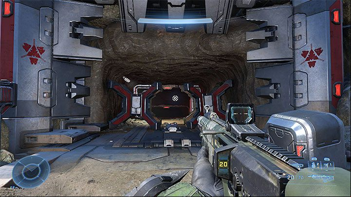 In order to unlock the way to the collectible, you must locate the energy source (screenshot 1) found in the central part of the base - Halo Infinite: Armory of Reckoning (Connections) - collectibles, Spartan Cores, Audio Logs - s - Halo Infinite Guide