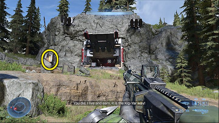 Explore the eastern part of the armoury - Halo Infinite: Armory of Reckoning (Connections) - collectibles, Spartan Cores, Audio Logs - s - Halo Infinite Guide