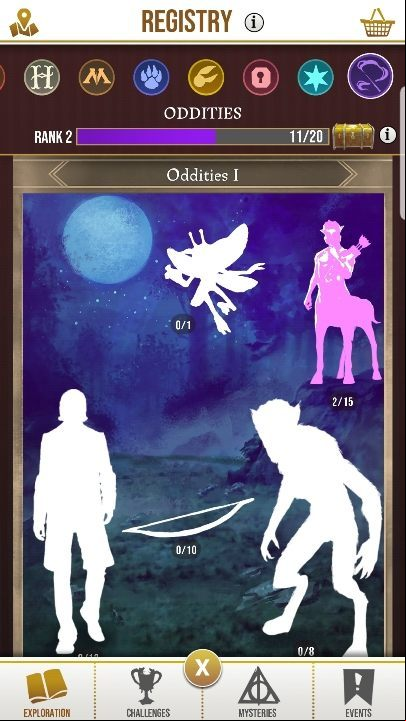 Oddities I - Registry and Magical Creatures in Harry Potter Wizards Unite - Basics - Harry Potter Wizards Unite Guide