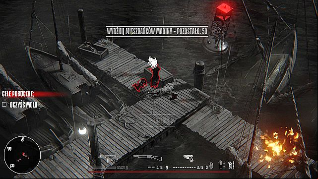 Dont forget to collect grenades - they will soon come in handy. - Mission 2 - Marina | Walkthrough - Walkthrough - Hatred Game Guide & Walkthrough