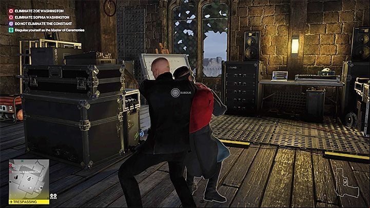 Apart from the Master of Ceremonies, there are two other people in this room - Hitman 2: Story Missions - The Ark Society walkthrough - The Ark Society (Isle of Sgail) - Hitman 2 Guide