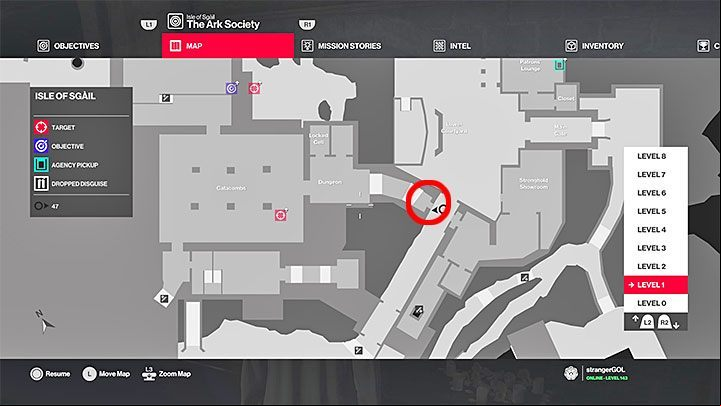 After meeting all the requirements you have to reach the Initiation Door - they have been marked in the screenshot above - Hitman 2: Story Missions - The Ark Society walkthrough - The Ark Society (Isle of Sgail) - Hitman 2 Guide