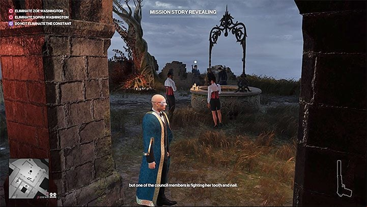 This mission becomes available once you reach the (Old Oak Tree) on level 4, in the north-western part of the map - Hitman 2: Story Missions - The Ark Society walkthrough - The Ark Society (Isle of Sgail) - Hitman 2 Guide