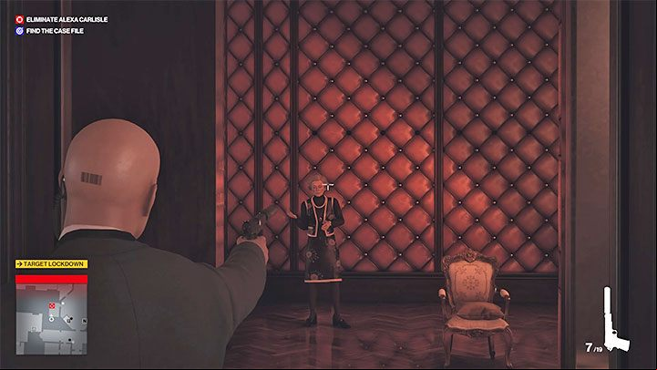 All that's left is to wait for Alexa to show up in the private room - Hitman 3: Assassinating Alexa Carlisle - Death in the Family - Dartmoor - Hitman 3 Guide