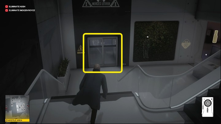 Go downstairs and then through the double doors - Hitman 3: Chongqing - Best Disguises - End Of An Era - Chongqing - Hitman 3 Guide