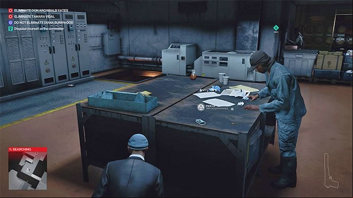 From the tech room, you need to take the Tier 1 Access Dongle from the picture above - you will need it for hacking - Hitman 3: Closing Statement, Mendoza - walkthrough, how to unlock? - The Farewell - Mendoza - Hitman 3 Guide