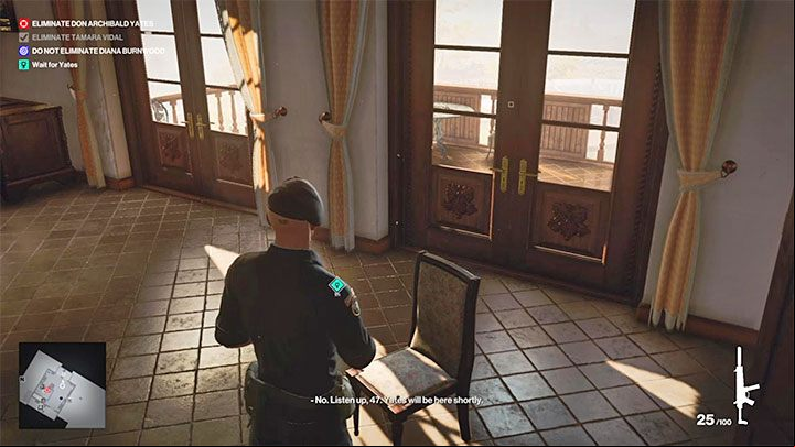 Talk to Diana - Hitman 3: Closing Statement, Mendoza - walkthrough, how to unlock? - The Farewell - Mendoza - Hitman 3 Guide