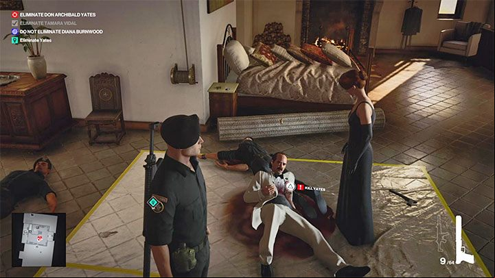 All that's left now is for you to finish off the badly injured Yates - Hitman 3: Closing Statement, Mendoza - walkthrough, how to unlock? - The Farewell - Mendoza - Hitman 3 Guide