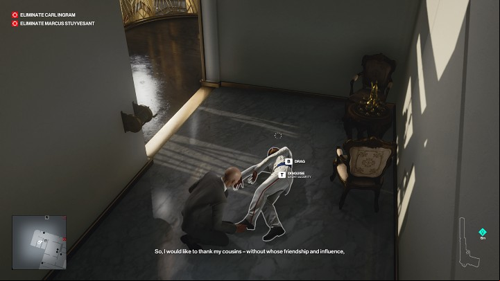 Overpowering your opponent and taking their belongings is the first of the main ways to get a disguise in Hitman 3 - Hitman 3: Disguise - how to change it? - FAQ - Hitman 3 Guide