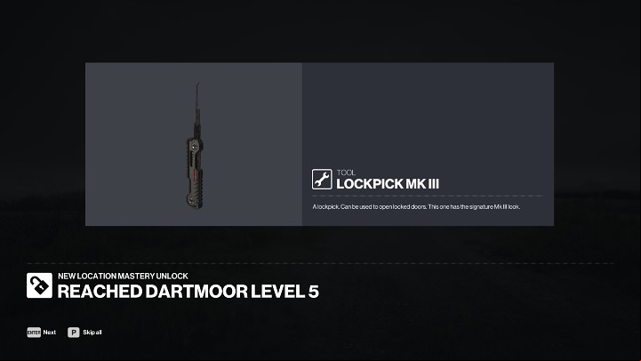 After completing the mission and tallying up the point score, notifications will appear on the screen with information regarding the championship level earned and new items unlocked - Hitman 3: Masteries and Progression - Basics - Hitman 3 Guide