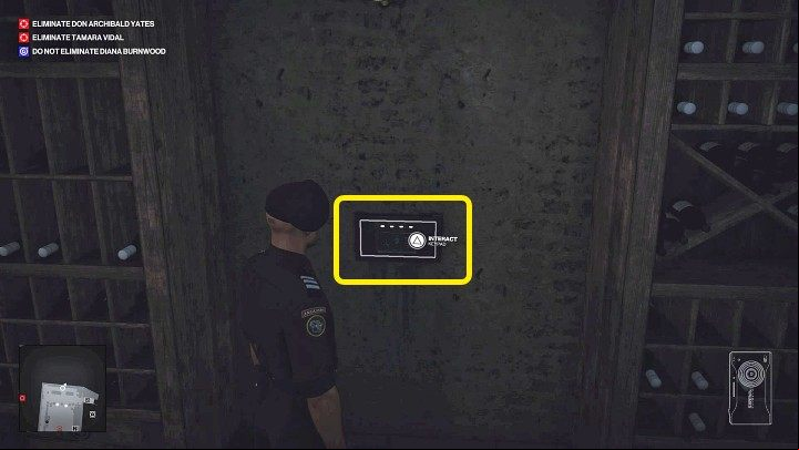 In the Mendoza map area, in the basement, you will find one safe - Hitman 3: List of all the codes to safes and electronic locks - Basics - Hitman 3 Guide