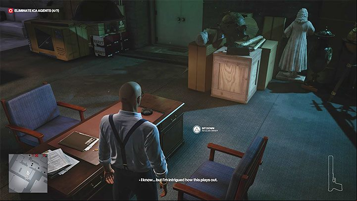 Sit in the armchair and wait for Montgomery to arrive - Hitman 3: Last Call - how to unlock the trophy/achievement? - Trophy Guide - Hitman 3 Guide
