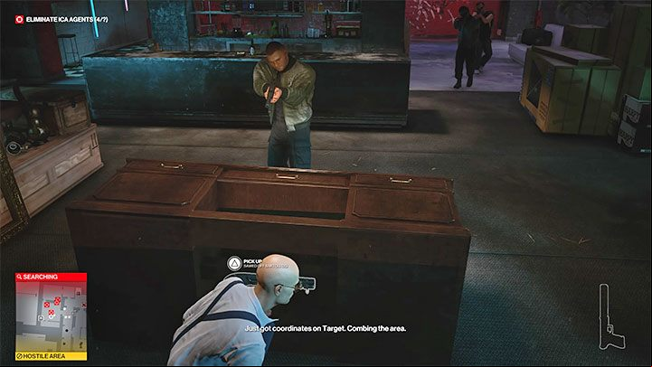 You'll find a gun hidden under the table - the Sawed Off Bartoli 12- grab it - Hitman 3: Last Call - how to unlock the trophy/achievement? - Trophy Guide - Hitman 3 Guide
