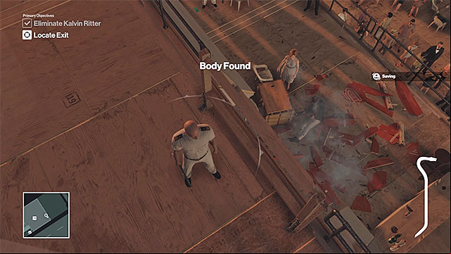 Wait for Ritter to stand directly under the raft - Murdering Ritter | Freeform Training - Freeform Training - Hitman Game Guide