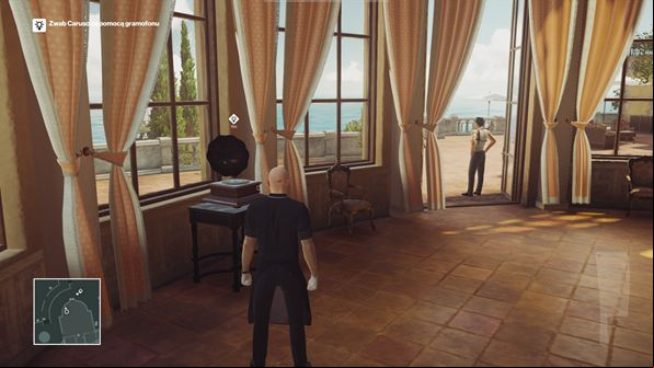 Turn on the gramophone to make Silvio enter the room - Murdering Silvio Caruso | Sapienza - Sapienza: World of Tomorrow - Hitman Game Guide