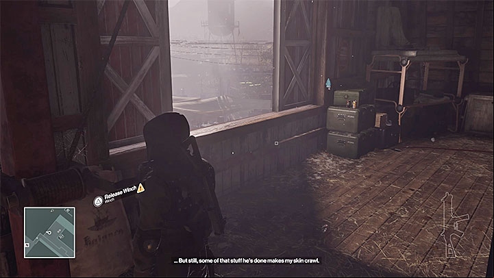 The winch is located on the upper floor of the barn and its good to take care of the nearby opponents first - Murdering Sean Rose | Colorado - Colorado: Freedom Fighters - Hitman Game Guide