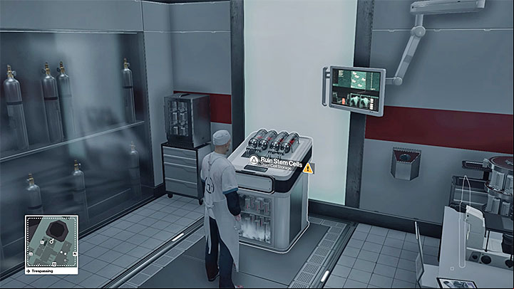 The area where you can poison the stem cells and acquire a container - Murdering Erich Soders | Hokkaido - Hokkaido: Situs Inversus - Hitman Game Guide